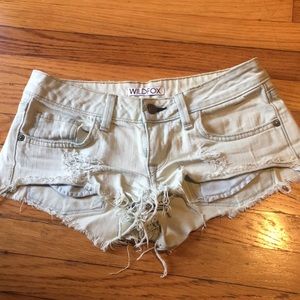 Wildfox Mint Green Jean Cut Offs